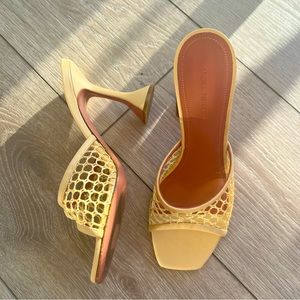 Amina Muaddi Lupita net sandal